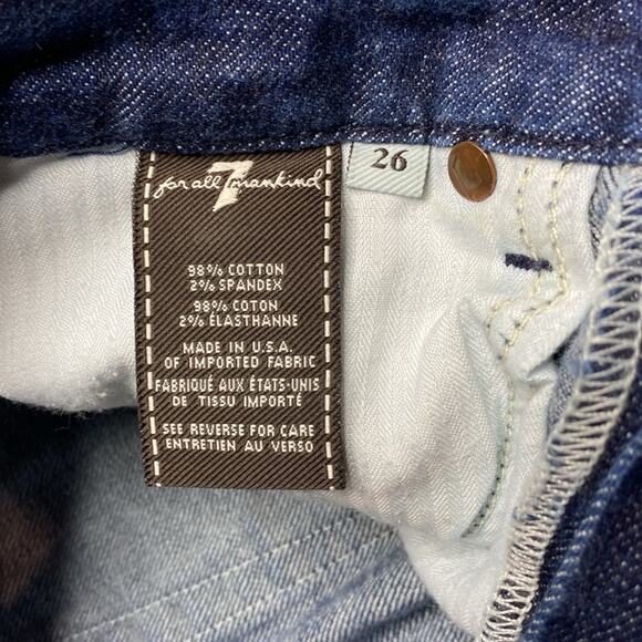 7 for all mankind A Pocket blue Jeans size 26 - Picture 3 of 9